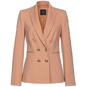 Pinko Alexia stoffen jas met blazer voor dames, C96_mousse Al Moca, 36 NL