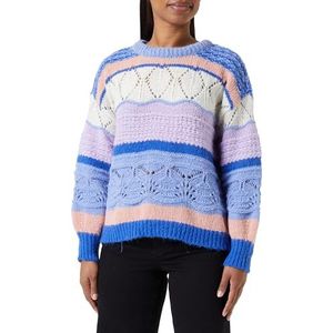 ONLY Dames ONLADINA Life L/S KNT NOOS trui, Directoire Blue/Patroon: Provence/Fairy Wren/Birch/Pale Dogwood, S, Directoire Blue/Pattern:provence/Fairy Wren/Birch/Pale Dogwood, S