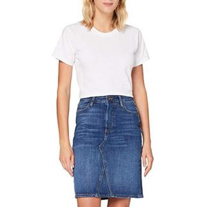 Cross Jeans Ellie Rok voor dames, Donker Mid Blauw, 25