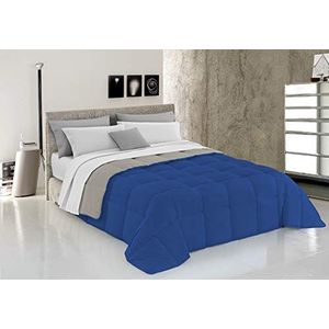 Italian Bed Linen Winterdekbed Elegant, Royal/Licht Grijs, Dubbele 100% Microvezel, 260x260cm