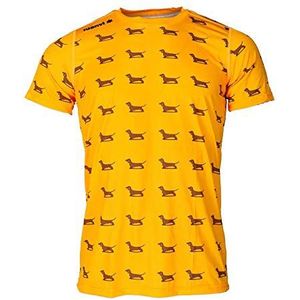 Luanvi T-shirt met korte mouwen, bedrukt, teckel, editie 2019, uniseks, volwassenen