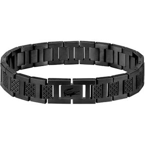 Lacoste - Armband - Zwart - Roestvrij Staal - Petit Piqué Patroon