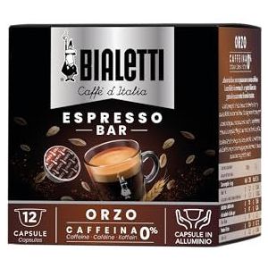 BIALETTI Orzo Caffè d'Italia Koffiecapsules, zonder cafeïne, natuur en welzijn