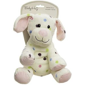 Hug Me Baby Hug 3831118800377 Piki Hondenhondje, 27 cm – schattige baby's, kinderen en volwassenen, klein pluche speelgoed, hoogwaardig knuffelzacht speelgoed, slaaphulp, pluche, blauw en roze