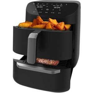 Cecotec Airfryer zonder olie, Oven en Grill van 11L Cecofry FoodCourt 11000 Connected C. 1850 W, 3-in-1 Ontwerp, Synchronisatie, 8 Vooraf ingestelde kookmodi, APP en Wifi, 40 tot 230ºC