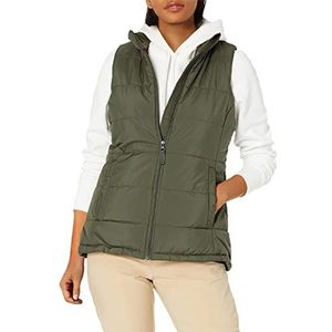 Amazon Essentials vrouwen zwaargewicht Puffer Vest,Olijf,3XL-4XL