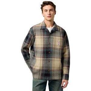 Wrangler Ls Cj Resort Shirt voor heren, Electric Teal, L