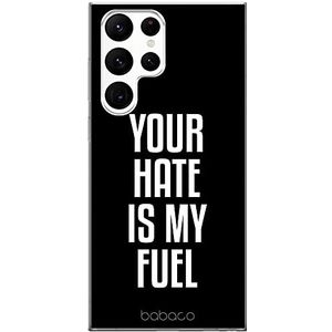ERT GROUP mobiel telefoonhoesje voor Samsung S22 ULTRA origineel en officieel erkend Babaco patroon My fuel 002 optimaal aangepast aan de vorm van de mobiele telefoon, hoesje is gemaakt van TPU