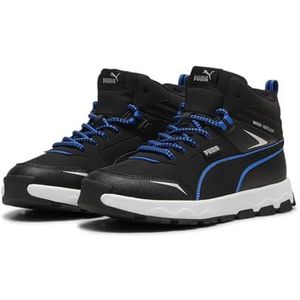 PUMA Evolve Trail Jr Sneaker voor kinderen, uniseks, Puma Black Hyperlink Blauw, 35.5 EU