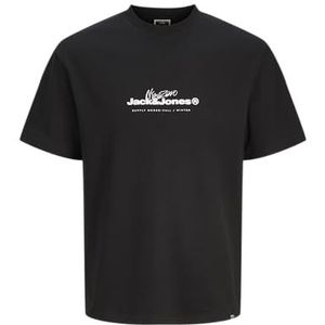 JACK & JONES JCOCHARLIE Branding Tee SS Crew Neck, zwart, M