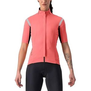 CASTELLI 4522544-654 GABBA RoS 2 W damesjack MINERAL RED/ZILVER REFLEX maat S