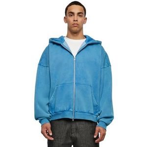 Urban Classics Heavy Sand Washed 90's Zip Hoody voor heren, royal, XXL