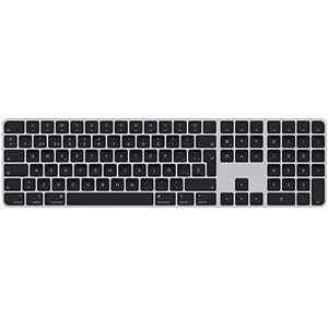 Apple Magic Keyboard met Touch ID en numeriek toetsenblok: Bluetooth, oplaadbaar. Werkt met andere Mac-computers met Apple silicon; Turks Q‑toetsenbord, Zwarte toetsen