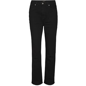 VERO MODA CURVE VMDREW HR Straight Jeans GU134 GA Curve broek, Black Denim, 54/32, zwart denim, 54W x 32L