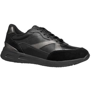 Geox D Bulmya A Sneakers voor dames, zwart, 41 EU