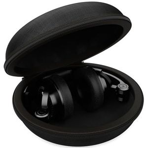 Audibax Atlanta Case 30 harde hoes voor hoofdtelefoon, tas voor hoofdtelefoon, reis-beschermhoes, van EVA, binnenafmetingen: 17,5 x 17,5 x 9 cm, zwart