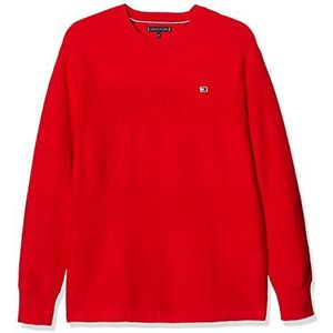Tommy Hilfiger Tommy Flag Sweater voor jongens, Deep Crimson 106-880, 86 cm