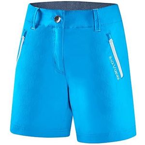 Black Crevice Korte damesshorts, trekkingshort voor dames, korte wandelshorts voor dames, outdoorshorts, trekkingshorts met elastische tailleband op de rug, duurzaam en ademend, Hawaiian Ocean/White,