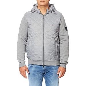 Tommy Hilfiger Heren Mix Media Diamond Zip Thru Vest Trui