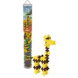 Plus-Plus 9604090 creatieve bouwstenen tube, giraf, geniaal bouwspeelgoed, 100 delen, meerkleurig