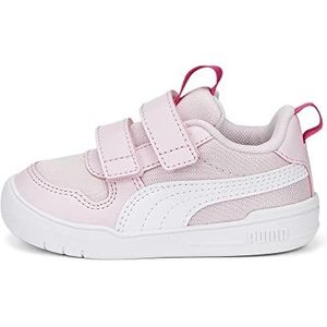 PUMA Puma Multiflex Mesh V Inf - Sneakers Unisex - kinderen, meerkleurig (Pearl Pink Puma White Glowing Pink), 26 EU