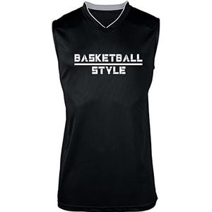 Basketbalshirt voor dames, zwart, XL, Zwart, XL