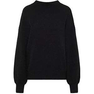 SIDONA Oversized gebreide trui voor dames, zwart, XS/S