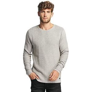 ONLY & SONS Gebreide trui voor mannen, normale pasvorm, ronde hals, Grijs (light grey melange), XL