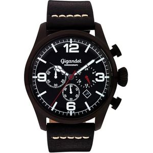 Gigandet Analoog kwartshorloge voor heren, met roestvrij stalen armband 10VNAG20NE/003, zwart