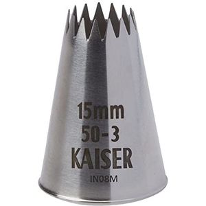 Kaiser Kroontule, 15 mm, roestvrij staal, vouw- en randvrij.