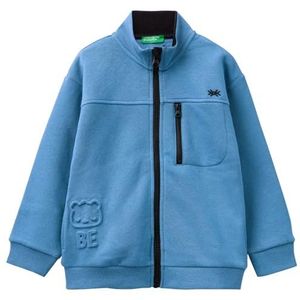 United Colors of Benetton Gebreide trui voor kinderen en jongens, Lichtblauw 16F, 2 jaar