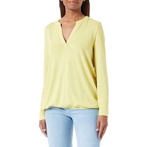 s.Oliver T-shirt voor dames, lange mouwen, geel, maat 38, geel, 38