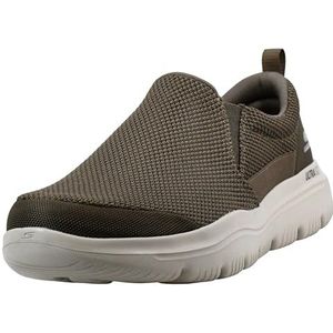 Skechers Men's GO Walk Evolution Ultra-IMPEC Sneakers, Khaki, 9.5 Extra Wide US