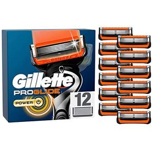 Gillette Proglide Power Navulmesjes Voor Mannen, Verpakking Met 12 Navulmesjes, Voor Een Comfortabele Scheerbeurt