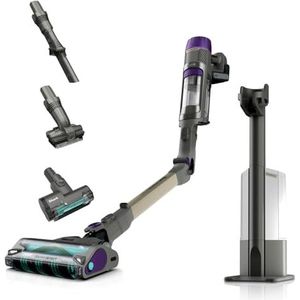 Shark PowerDetect Clean & Empty Cordless Vacuum Cleaner, DuoClean Detect, Reverse Clean, 2L Auto-Empty Base, Anti-Hair Wrap Plus, 70 Min Run, Lightweight, Pet & Multi-Surface Tools, Grey IP3251AMZEUT