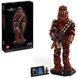 LEGO 75371 Star Wars Chewbacca Wookiee Figuur met Bowcaster, Minifiguur en Informatieplaatje, Return of the Jedi 40e Verjaardag Bouwpakket voor Volwassenen, Cadeau voor Vaderdag