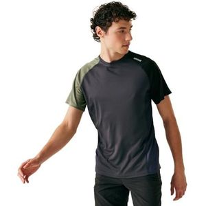 Regatta Heren Corballis Quick Dry Tech T-shirt met korte mouwen, Ash/Agave Groen, XXL