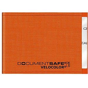 VELOFLEX 3271330, Document Safe kaarthoes, creditcardhoes, RFID/NFC-bescherming, RFID-blokkering, 90 x 63 mm, oranje, 1 stuk