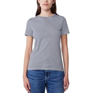 Petit Bateau T-shirt met korte mouwen voor dames, Blauw/Wit, XL