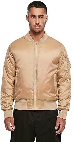 Build Your Brand - Bomber Jas - Oranje - Ingezette Mouwen