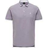 ONLY & SONS Onsfletcher Slim Ss Polo Noos Poloshirt voor heren, Purple Ash, XL
