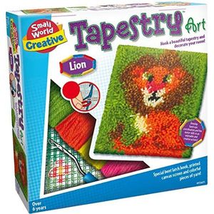 Small World Toys Tapestry Art Leeuw, meerkleurig, 26,41 x 26,41 x 6,85 cm