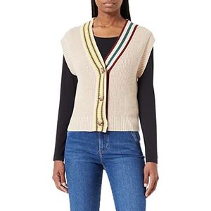 s.Oliver Damesvest met korte mouwen, beige, 38