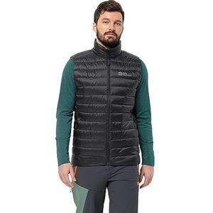 Jack Wolfskin Pilvi Down Vest M Donsvest, zwart, XL voor heren, Zwart, XL