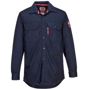 Portwest Bizflame 88/12 Shirt Size: S, Colour: Marine, FR89NARS