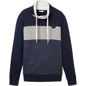 TOM KLEERMAKER herensweatshirt met colorblock-snood