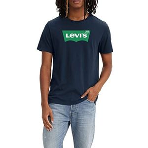 Levi's Graphic Crewneck Tee T-shirt Mannen, Batwing Dress Blues, XS