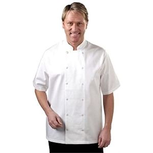Whites Chefs Kleding A211-L Chefs jas, wit Vegas korte mouw, groot