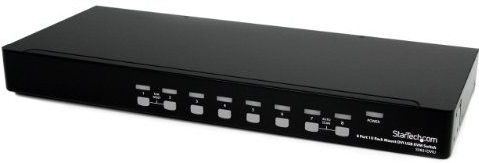 StarTech.com 8-poort 1U-Rack DVI USB KVM-switch
