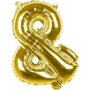 Boland - Folieballon lettergrootte 36 cm, goud, letterballon, ballon, lucht, helium, vulling, verjaardag, jubileum, jubileum, levensjaar, verrassingsfeest, kinderverjaardag